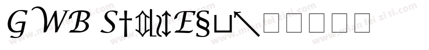 GWB SymbolExt字体转换